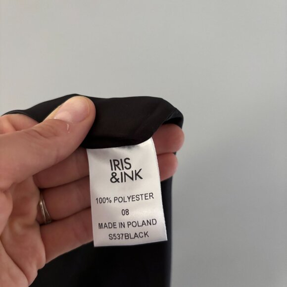 Iris & Ink - Ethel Pleated Crepe Midi Skirt - Picture 5 of 5